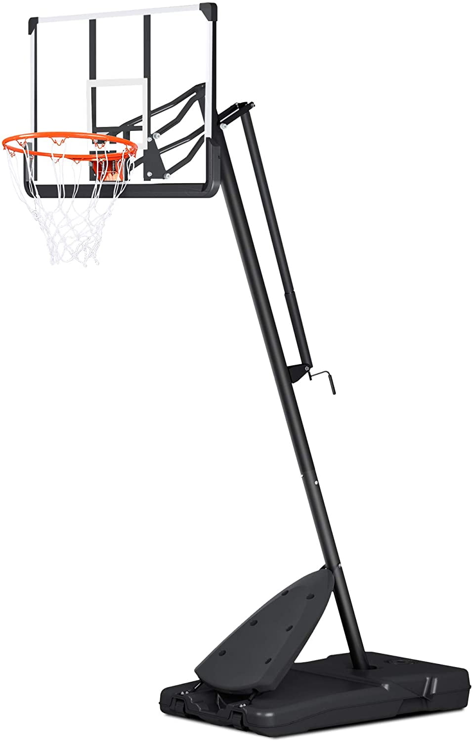 Spalding Nba 54 Portable Angled Basketball Hoop With Polycarbonate Backboard Walmart Com Walmart Com