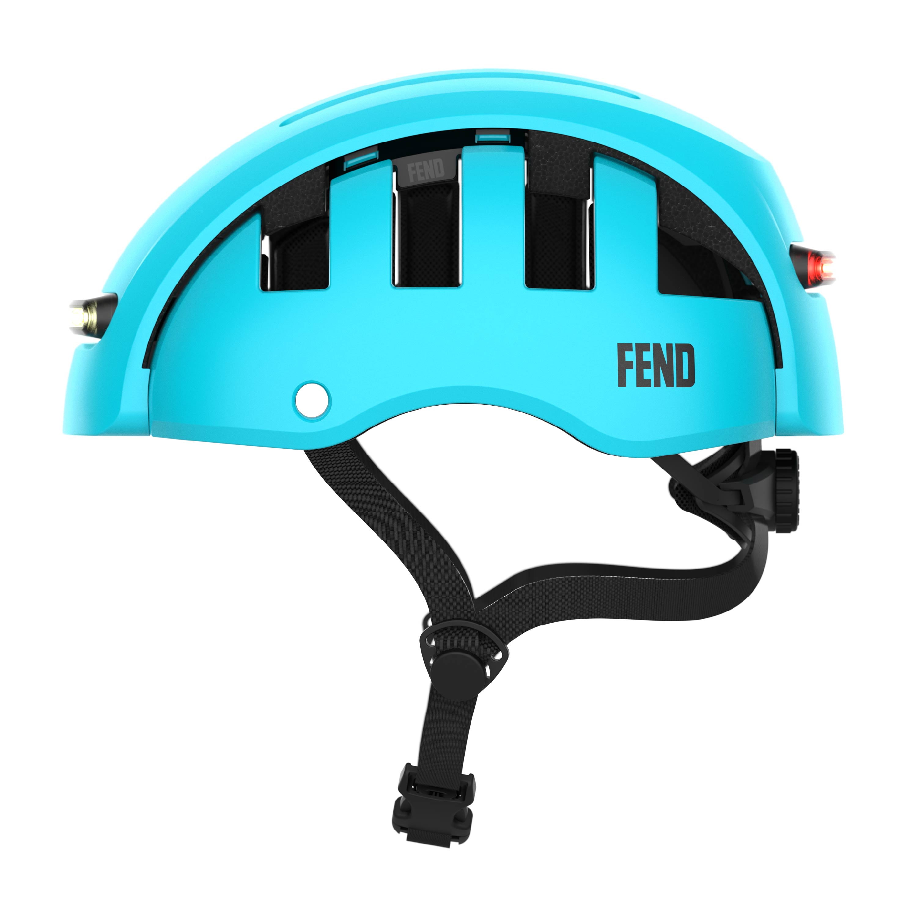 FEND Super Helmet With Ultra-Bright Lights - Adult Mens and Womens Bike Helmet - Collapsible by 50% of Original Size - Safety Certified for Bicycle Road Bike Scooter Cycling Commuter Helmet&nbsp;