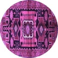 thumbnail image 1 of Ahgly Company Indoor Round Persian Purple Traditional Area Rugs, 6' Round, 1 of 4
