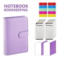 thumbnail image 3 of A6 Budget Binder Money Organizer with 10Pcs Zipper Pockets 2Pcs Labels 12Pcs Expense Tracker Leaf Cash Notebook Binder Budget Planner (Black), 3 of 8