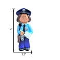 thumbnail image 6 of Personalized Police Christmas Ornament - Police Officer Ornament For Christmas Tree - Brunette Female Police Ornament Gifts For Police Officers, Police Christmas Decorations - Free Customization, 6 of 10