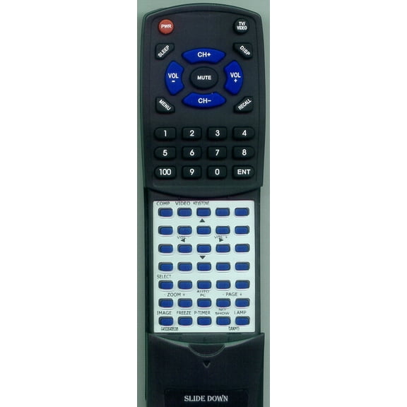 Replacement Remote for SANYO 645 084 8537, 945 084 8538, RT9450848538, CXVB, PLCXE40, PLCXU76