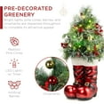 thumbnail image 4 of Best Choice Products 40in Santa Boots Decoration w/ Pre-Decorated Christmas Greenery, Battery-Operated Lights, 4 of 7