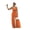 Orange, variant on Women Deep V Neck Backless Jumpsuit Wide Leg High Waist Summer S-2XL