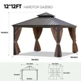 thumbnail image 2 of Brown Gazebo (Powder Coated), 2 of 6