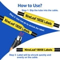 thumbnail image 3 of NineLeaf 1 Pack Compatiblee for DYMO 18058 Industrial Rhino Heat Shrink Tube Yellow 19mm 3/4'' Cable Wire Label Tape, 3 of 7