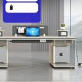 thumbnail image 3 of Station Employee Office Desk Staff Combination Computer Simplicity Office Desk Commercial Bureau Meuble Working Equipment QF50OD My Lux Decor Round, 3 of 16