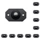 thumbnail image 2 of Ounissouiy Rueda autoadhesiva Rotación de 360 ​​grados Caja de almacenamiento de polea adhesiva de plástico Ruedas Rodillo de bajo ruido Cuenta de Cuenta de acero negro 10piezas Ounissouiy CBP316531, 2 of 5