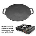 thumbnail image 4 of Washranp BBQ Grill Pan,Round Non-stick Heat Resistance Iron Griddle for Stove Top Camping Stove, 4 of 8