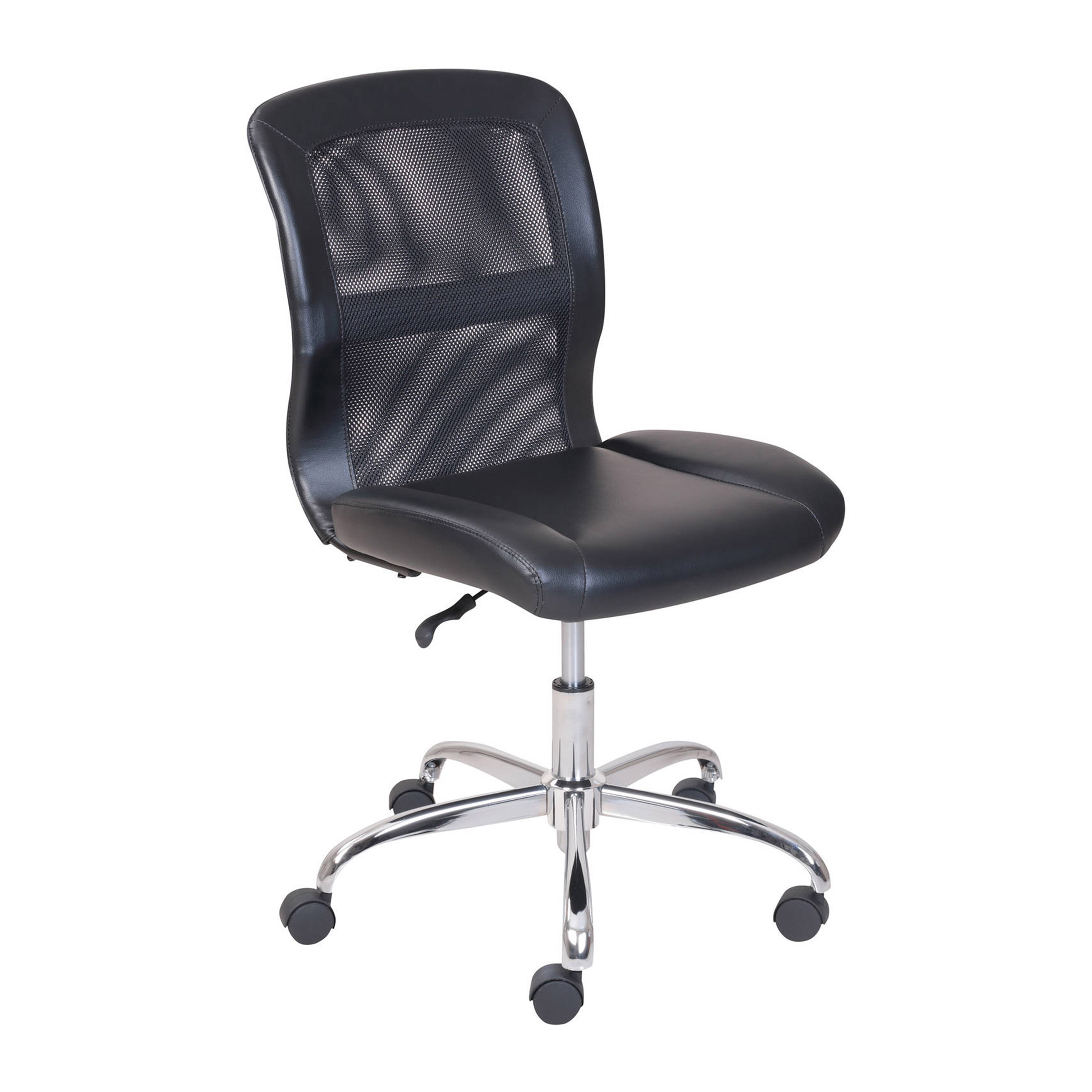 Mainstays Mid-Back, Vinyl Mesh Task Office Chair, Black - image 5 of 9
