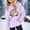 Purple, variant on SGFCWSX Girls Oversized Heart Print Hoodie, Kids Fahion Pullover Soft with Pocket Sweatshirt for Daily Casual Wear Beige Size 7-8 Years