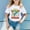 Blanc, variante sur Hauts pour Filles Adolescentes T-Shirts à Manches Courtes pour Enfants 100 Jours d'École T-Shirt Imprimé pour Jeunes Fashionistas Vêtements Élégants pour Enfants pour Usage Quotidien