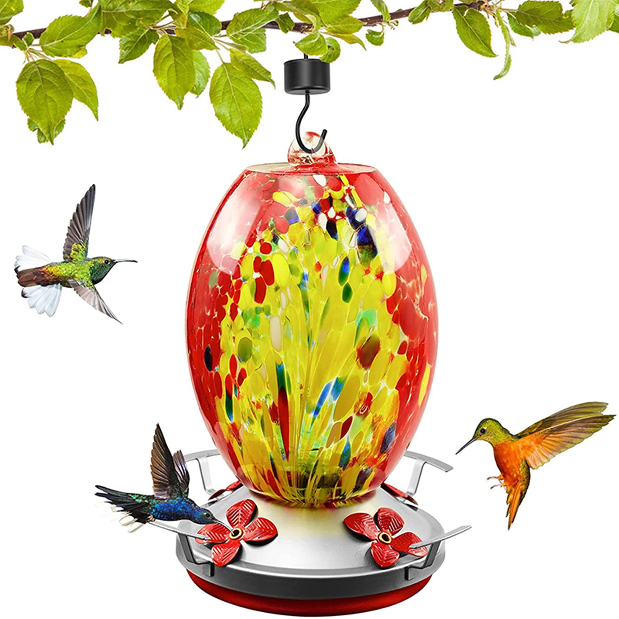 Opperiaya Hummingbird Water Feeder, Hanging Bird Feeder for Outdoor