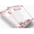 thumbnail image 3 of Inkdotpot How Well Do You Know The Bride Bridal Shower Bachelorette PartyGameActivityCards 50-PackFloralWho Know The Bride Best, 3 of 7
