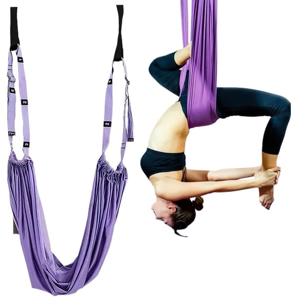 Aerial Yoga, Aerial Yoga Amaca Yoga Swing, Yoga Inversione Swing, Aerial Yoga Hammock for Waist, Back, Leg, Yoga, Gym, Dance, Ballet, Gymnastics
