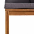 thumbnail image 5 of vidaXL Wooden Lounge Set Dark Grey Solid Acacia wood Compact Modular, 5 of 6