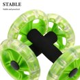 thumbnail image 3 of GAXIRE 1Par De Ejercicio Abdominal Con Rodillo Doble Verde Para Entrenamiento Completo Del Núcleo, 3 of 7
