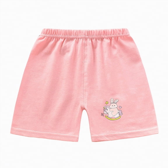 JUMEYU Boys Shorts with Pockets Boys Cotton Shorts Toddler Cotton Pull On Shorts with Drawstring 9 18 Months (Pink,9-18 Months)
