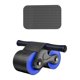 thumbnail image 1 of Rueda, ejercitador abdominal, rodillo de fitness silencioso, rodillera con doble rueda para Negro y azul, 1 of 9