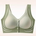 thumbnail image 2 of WRKEKC Everyday Bras for Women Thin Plus Size Front Closure Wireless Comfortable Breathable Push Up Adjustable Bra for Fit, 2 of 5
