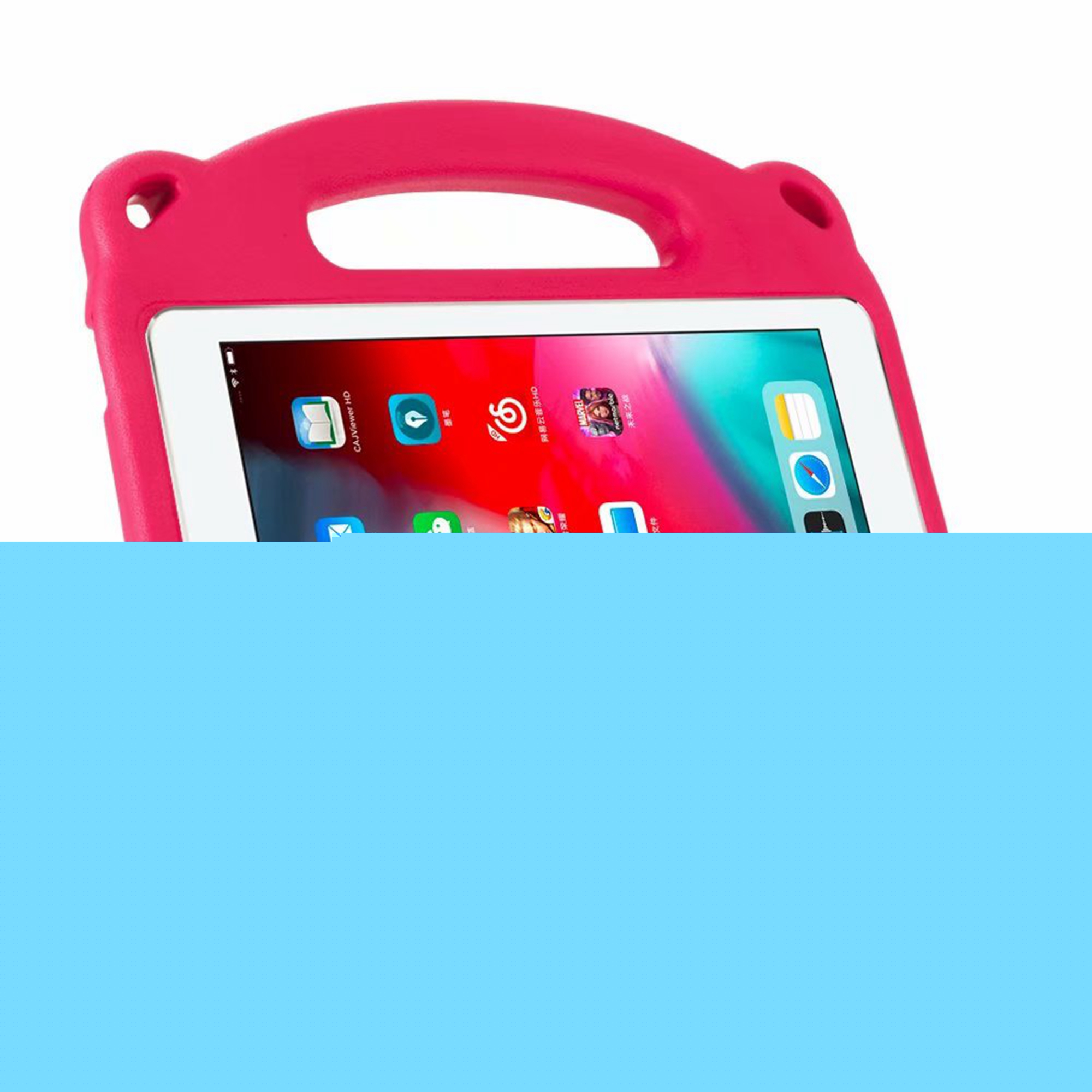 thumbnail image 5 of iPad 6th Generation Kids Case, iPad 5th Gen Case, iPad Air 2 Case, iPad Pro 9.7 Case, Dteck Shockproof Light Weight Handle Stand Case EVA Foam Protective Cover For iPad 9.7 inch (not fit iPad 2 3 4), 5 of 8