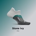 thumbnail image 2 of Feetures Elite Light Cushion No Show Tab Ankle Socks - Sport Sock with Targeted Compression - Stone Ivy , Small (1 Pair), 2 of 7