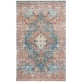 thumbnail image 2 of SAFAVIEH Arizona Shirley Oriental Machine Washable Area Rug, Rust/Blue Green, 6' x 9', 2 of 14