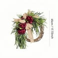 thumbnail image 3 of WMQPNNS Made in Canada Christmas Wreath Decoration Suitable for Doors and Walls with A Combination of Flowers and Greenery Creating A Strong Festive Atmosphere, 3 of 4