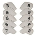 thumbnail image 2 of 10 Uds. Cubiertas de cabeza de hierro para Golf cubiertas de cabeza de hierro para Golf 3,5,6,7,8,9,a,P,S funda protectora para tacos de Golf fundas, 2 of 8