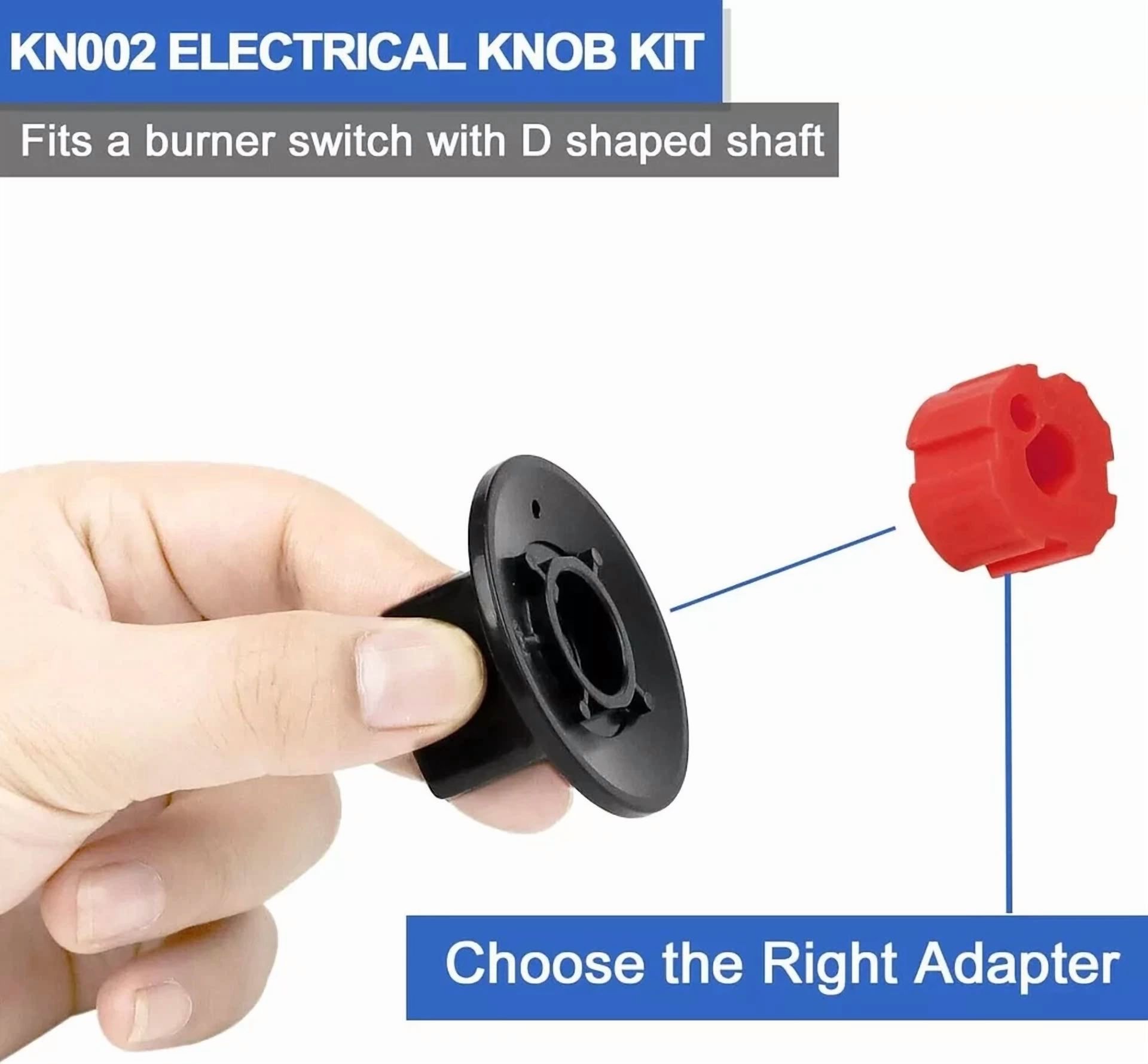 CIRCLE- Universal Stove Knob Compatible With Electric Gas Stove Replacement Range Kit..