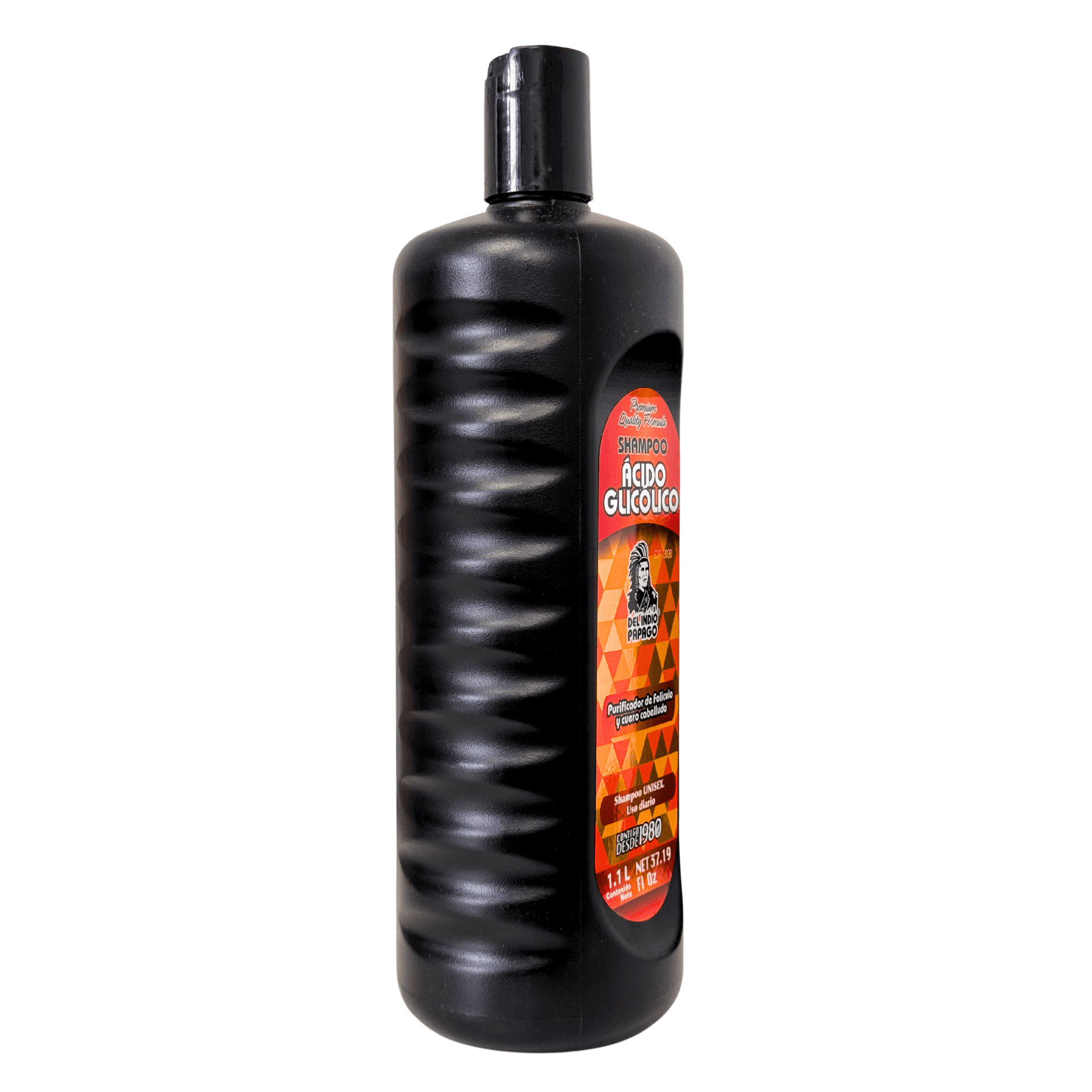 Del Indio Papago Acido Glicolico Shampoo For Removal of Dandruff and Saclp Renewal, 1.1 Lt.