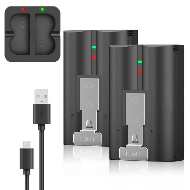 Batería de repuesto de 6040 mAh y 3,65 V con cargador para Ring Doorbell