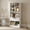 White-A, variant on Demi Bonn 51inch Tall Freestanding Bookcase with Drawer, 7-Cube Storage Organizer for Home Office, Anti-Tip Design, White