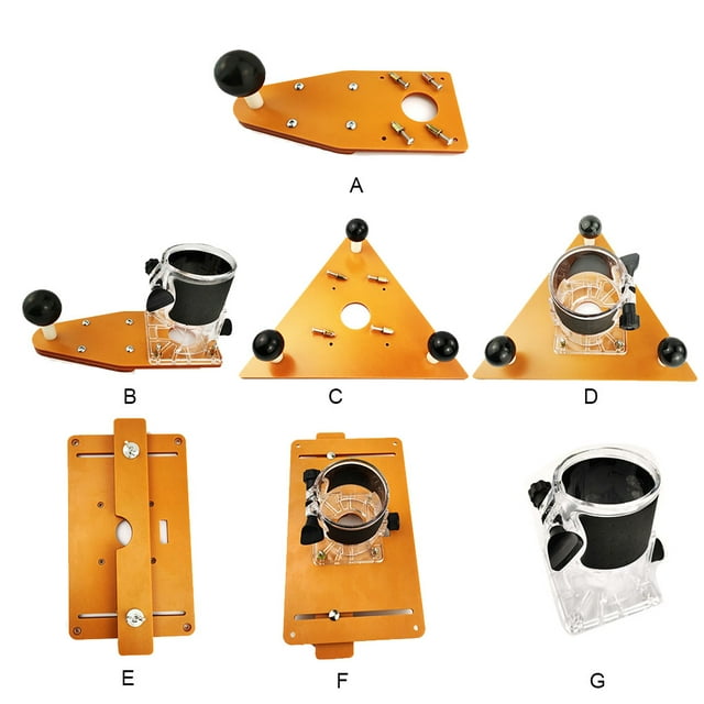 Waterproof Router Milling Table Wear-resistant Trimmer Base Flexible Stable Balance Board with Transparent Cover for Woodworking Inverted Pile Board