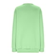 thumbnail image 5 of ClodeEU Women's Round Neck Pullover ,Long Sleeve Sweatshirt ,Casual Drop Shoulder Sweatshirt Green,Womens Plus XXXXL, 5 of 5