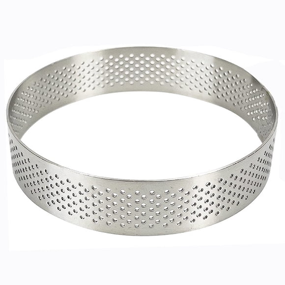 PERFORATED TART TIN ROUND RING 3" / 7.62 CM
