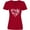 Red, variant on Inktastic Science Heart Beaker, Book, DNA and Microscope Women's V-Neck T-Shirt