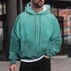 thumbnail image 1 of Sudadera con capucha para hombre, estilo casual, con cuello redondo, estampado, manga larga, blusa de poliéster, 1 of 6