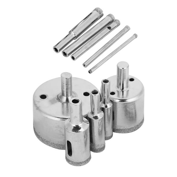Broca para núcleo de mármol, 10 piezas/juego, broca para núcleo de vidrio con revestimiento de diamante, broca para núcleo de cerámica, funcionalidad inteligente