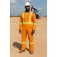thumbnail image 4 of Safety Hi Vis Coverall with Leg Zipper 100% Cotton, 7 oz (Medium, Orange), 4 of 4