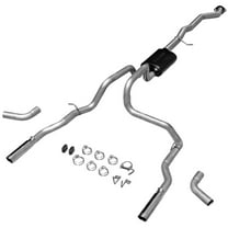 Flowmaster 17428 Cat-back System - Dual Rear/Side Exit - American Thunder - Moderate Sound