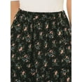 Allegra Red Floral Peacock Maxi Skirt main image 1