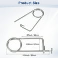 thumbnail image 3 of Uxcell 1-Pack Pasador de Seguridad en Forma de Broche, Pines de Acero Inoxidable M3x42, Sujetadores de Broche de Bloqueo Rápido, Clips Retenedores Pesados, 3 of 7