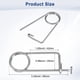 thumbnail image 3 of Uxcell 1-Pack Pasador de Seguridad en Forma de Broche, Pines de Acero Inoxidable M3x42, Sujetadores de Broche de Bloqueo Rápido, Clips Retenedores Pesados, 3 of 7
