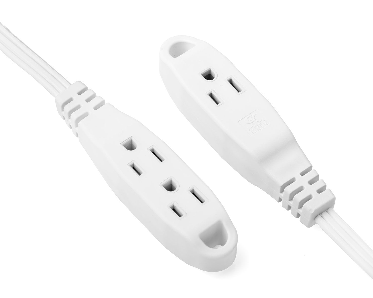 Outdoor Use White ClearMax 12 Feet 3 Outlet Extension Cord 16AWG Indoor UL 