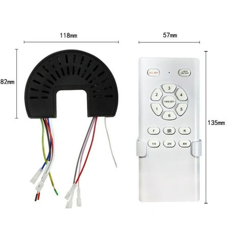 Dc Frequency Conversion 24V 6-Speed Ceiling Fan Light Remote Control Kit