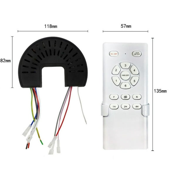 Dc Frequency Conversion 24V 6-Speed Ceiling Fan Light Remote Control Kit