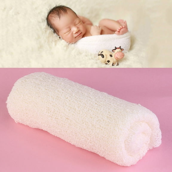 HINTRMENT 1Set Newborn Photography Prop Cotton Rayon 150cm L 40cm W Stretchy Knit