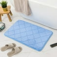 thumbnail image 4 of Guanhe Bathroom Floor Mats, Diatomite Absorbent Mats Pet Kitchen Bathroom Toilet Sink Doorway Non-slip Quick-drying Foot Mats，Blue, 4 of 9