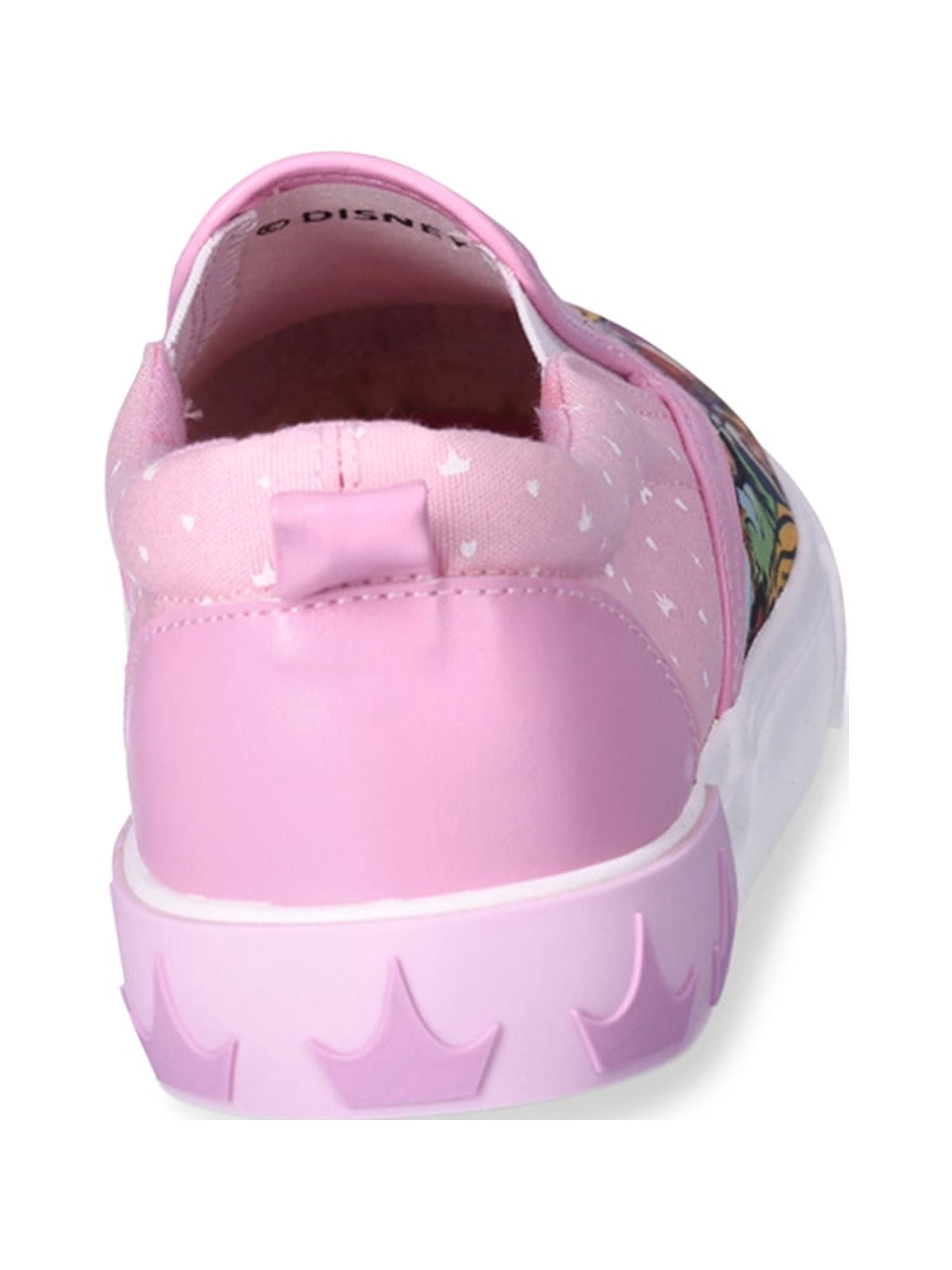 Disney Princess Girls Low Top Slip-On Twin Gore Sneakers
